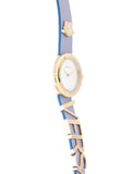 Versace V-Flare Silver Dial Purple Leather Strap Watch for Women - VEBN00318 Buy Now By Versace