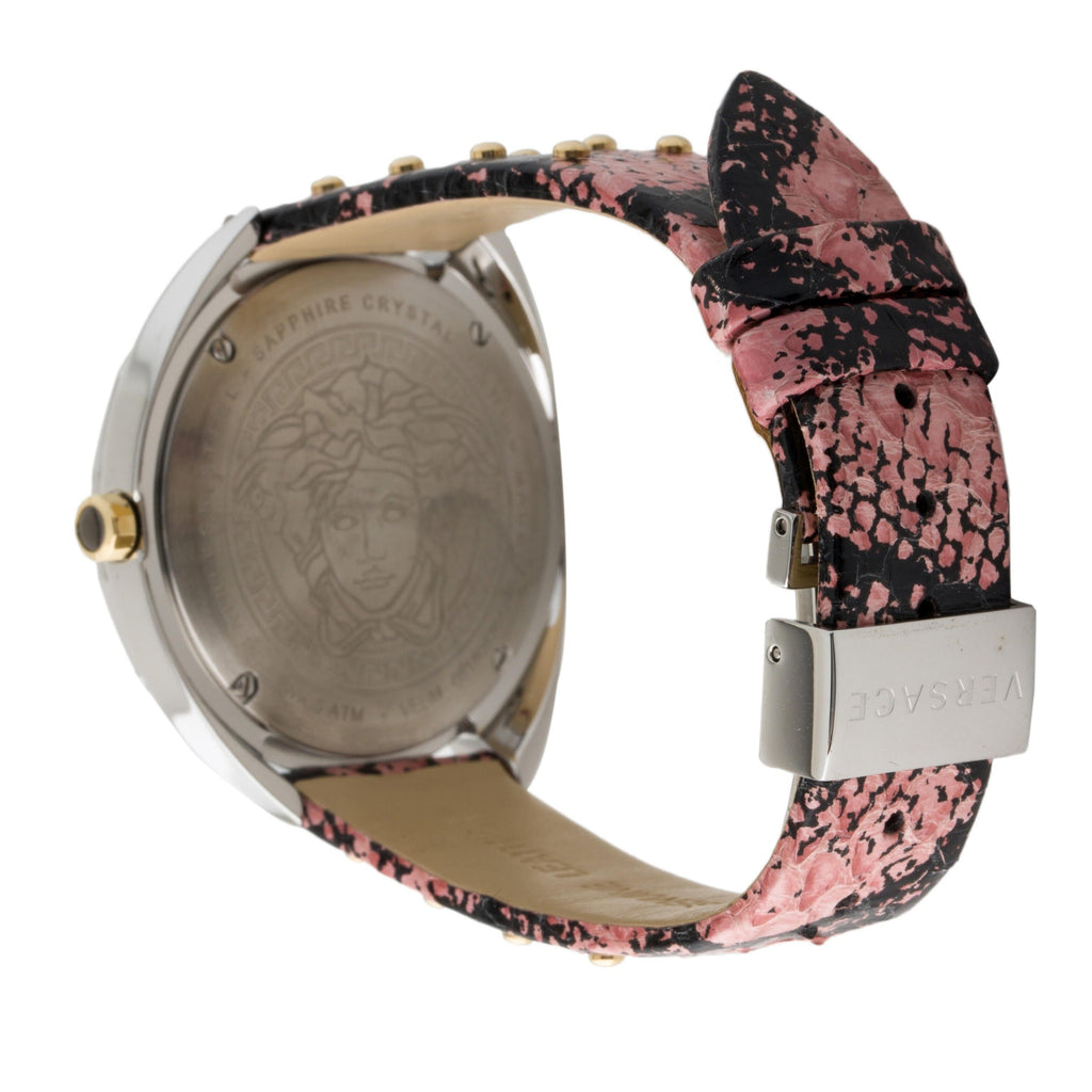Versace Shadov Pink Dial Pink Leather Strap Watch for Women - VEBM00818 Buy Now By Versace