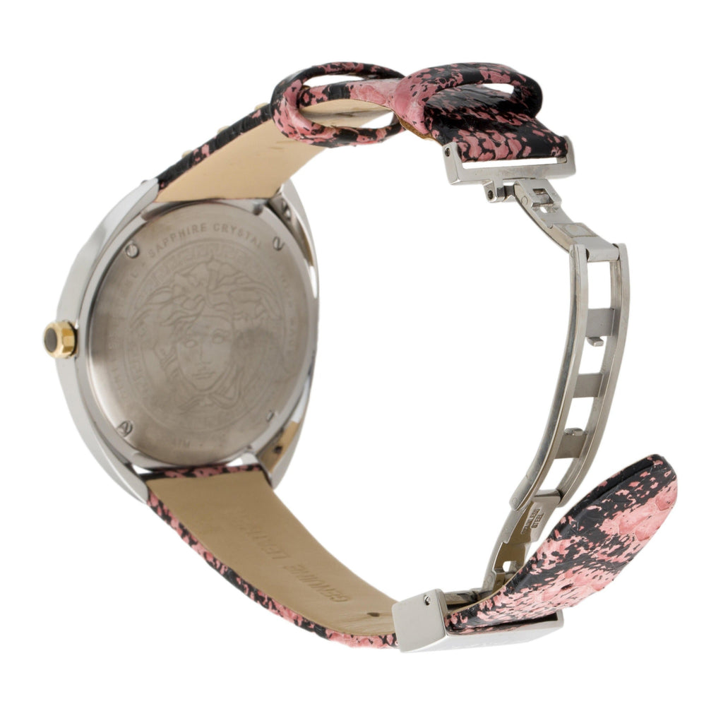Versace Shadov Pink Dial Pink Leather Strap Watch for Women - VEBM00818 Buy Now By Versace