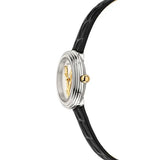 Versace Virtus Quartz White Dial Black Leather Strap Watch For Women - VET300421 Buy Now By Versace