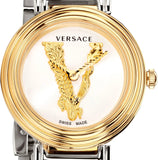 Versace Virtus Quartz White Dial Two Tone Steel Strap Watch For Women - VET300721 Buy Now By Versace
