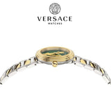 Versace Virtus Quartz Green Dial Two Tone Steel Strap Watch For Women - VET300821 Buy Now By Versace