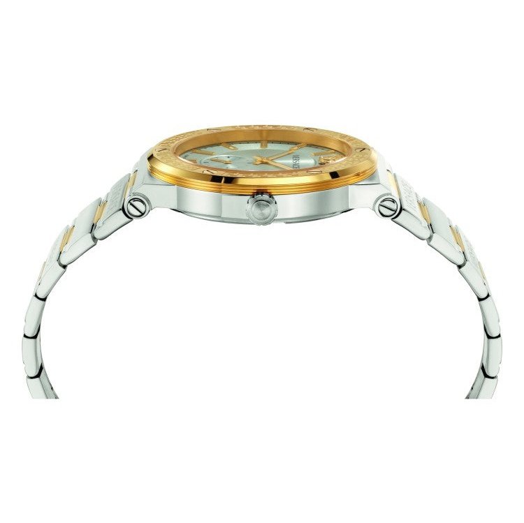 Versace Greca Green Dial Silver Steel Strap Watch for Women - VEVH00720 Buy Now By Versace