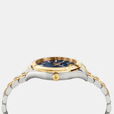 Versace Hellenyium Quartz Blue Dial Two Tone Steel Strap Watch For Men - VEVK00520 Buy Now By Versace