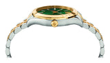Versace Hellenium Green Dial Two Tone Steel Strap Watch for Men - VEVK00620 Buy Now By Versace