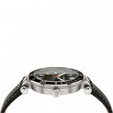 Versace Greca Sport Quartz Black Dial Black Leather Strap Watch For Men - VEZ300221 Buy Now By Versace