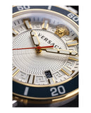 Versace Greca Sport Quartz White Dial Two Tone Steel Strap Watch For Men - VEZ300521 Buy Now By Versace