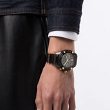 Versace Icon Active Chronograph Black Dial Black Steel Strap Watch for Men - VEZ700421 Buy Now By Versace