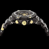 Versace Icon Active Chronograph Black Dial Black Steel Strap Watch for Men - VEZ700421 Buy Now By Versace