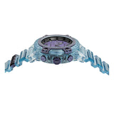 Versace Icon Active Chronograph Purple Dial Blue Silicone Strap Watch For Men - VEZ701523 Buy Now By Versace