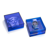 Versace Icon Active Chronograph Purple Dial Blue Silicone Strap Watch For Men - VEZ701523 Buy Now By Versace