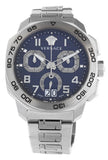 Versace Dylos Chronograph Blue Dial Silver Steel Strap Watch for Men - VQC090016 Buy Now By Versace