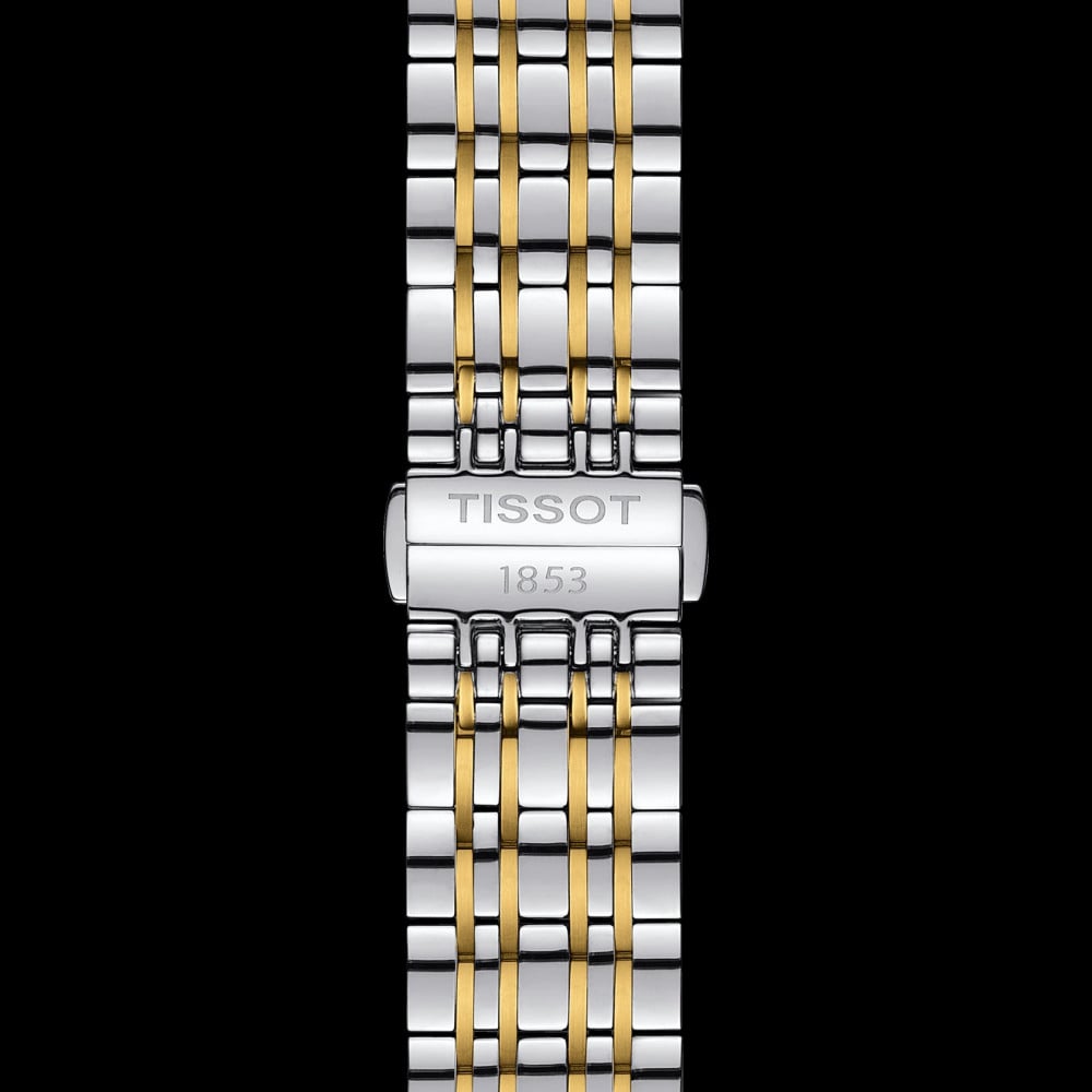 Tissot T Classic Carson Quartz White Dial Two Tone Steel Strap Watch for Men - T085.410.22.011.00 Buy Now By Tissot