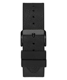 Guess Phoenix Multifunction Silver Dial Black Silicone Strap Watch For Men - GW0048G1 Buy Now By Guess
