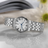 Tissot T Classic Carson Premium Automatic Lady Silver Dial Silver Steel Strap Watch for Women - T122.207.11.033.00 Buy Now By Tissot