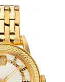 Versace Code Quartz Silver Dial Gold Steel Strap Watch For Men - VEPO00420 Buy Now By Versace