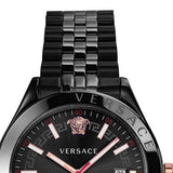 Versace Hellenyium Analog Black Dial Black Steel Strap Watch For Men - VEVK00320 Buy Now By Versace