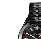 Versace Hellenyium Analog Black Dial Black Steel Strap Watch For Men - VEVK00320 Buy Now By Versace