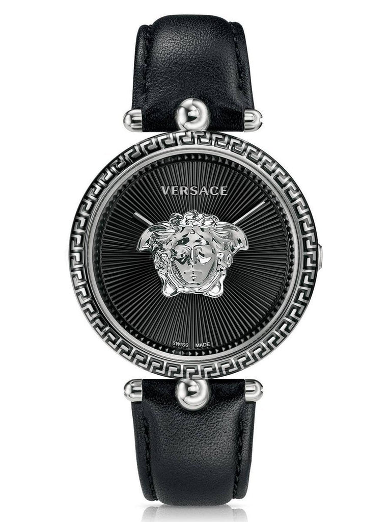 Versace Palazzo Empire Black Dial Black Leather Strap Watch for Women - VCO060017 Buy Now By Versace