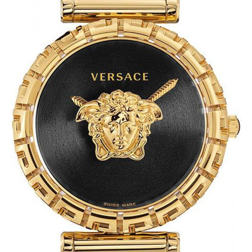 Versace Palazzo Empire Greca Black Dial Gold Mesh Bracelet Watch for Women - VEDV00519 Buy Now By Versace