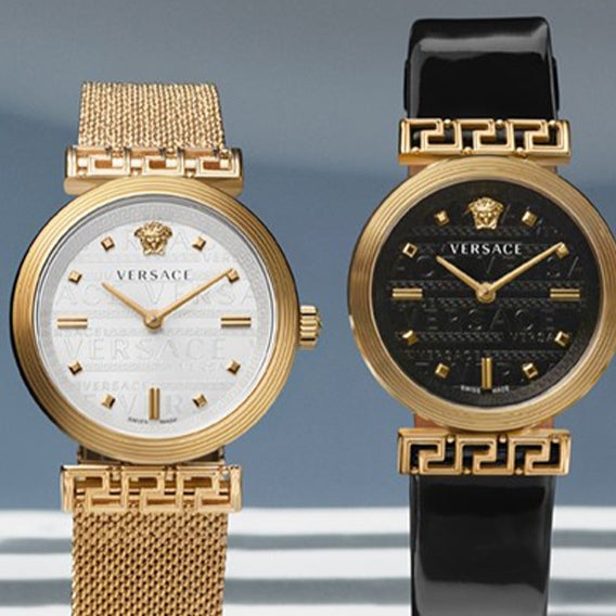 Versace Meander Greca White Dial Gold Mesh Bracelet Watch for Women - VELW00820 Buy Now By Versace