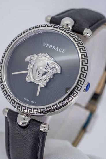 Versace Palazzo Empire Black Dial Black Leather Strap Watch for Women - VCO060017 Buy Now By Versace