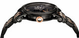 Versace Palazzo Empire Black Dial Two Tone Steel Strap Watch for Men - VERD00618 Buy Now By Versace