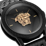 Versace Palazzo Empire Black Dial Black Steel Strap Watch for Men - VERD00518 Buy Now By Versace