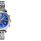 Versace Sport Tech Chronograph Blue Dial Silver Steel Strap Watch for Men - VELT00219 Buy Now By Versace