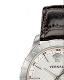 Versace Univers White Dial Brown Leather Strap Watch for Men - VEBK00118 Buy Now By Versace