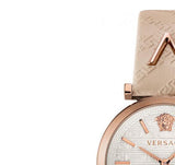 Versace V-Twist White Dial White Leather Strap Watch for Women - VELS00419 Buy Now By Versace