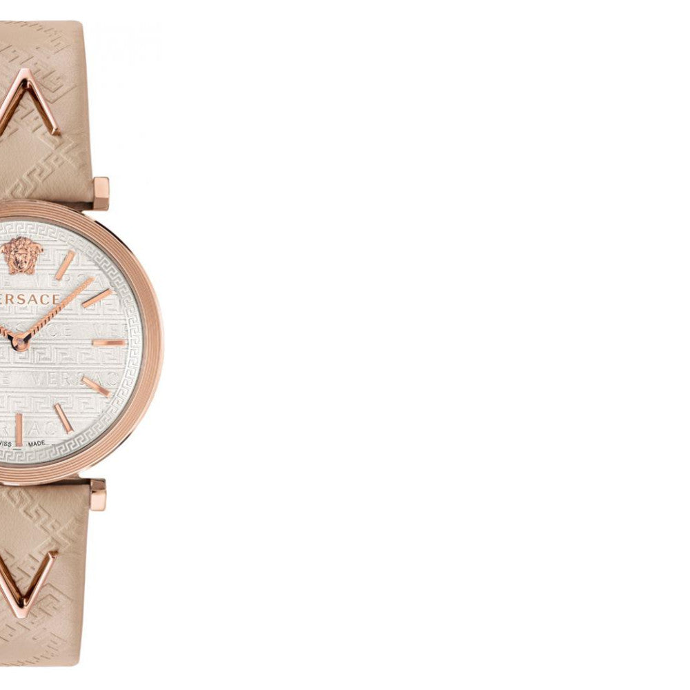 Versace V-Twist White Dial White Leather Strap Watch for Women - VELS00419 Buy Now By Versace