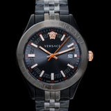Versace Hellenyium Analog Black Dial Black Steel Strap Watch For Men - VEVK00320 Buy Now By Versace