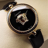 Versace Palazzo Empire Black Dial Black Leather Strap Watch for Women - VCO020017 Buy Now By Versace