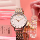 Emporio Armani Mother of Pearl Dial Two Tone Stainless Steel Watch For Women - AR11094 Buy Now By Emporio Armani