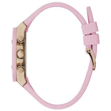 Guess Athena White Dial Pink Rubber Strap Watch For Women - GW0030L4 Buy Now By Guess
