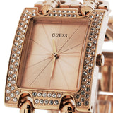 Guess Mod Heavy Metal Diamonds Rose Gold Dial Rose Gold Steel Strap Watch for Women - W0072L3 Buy Now By Guess