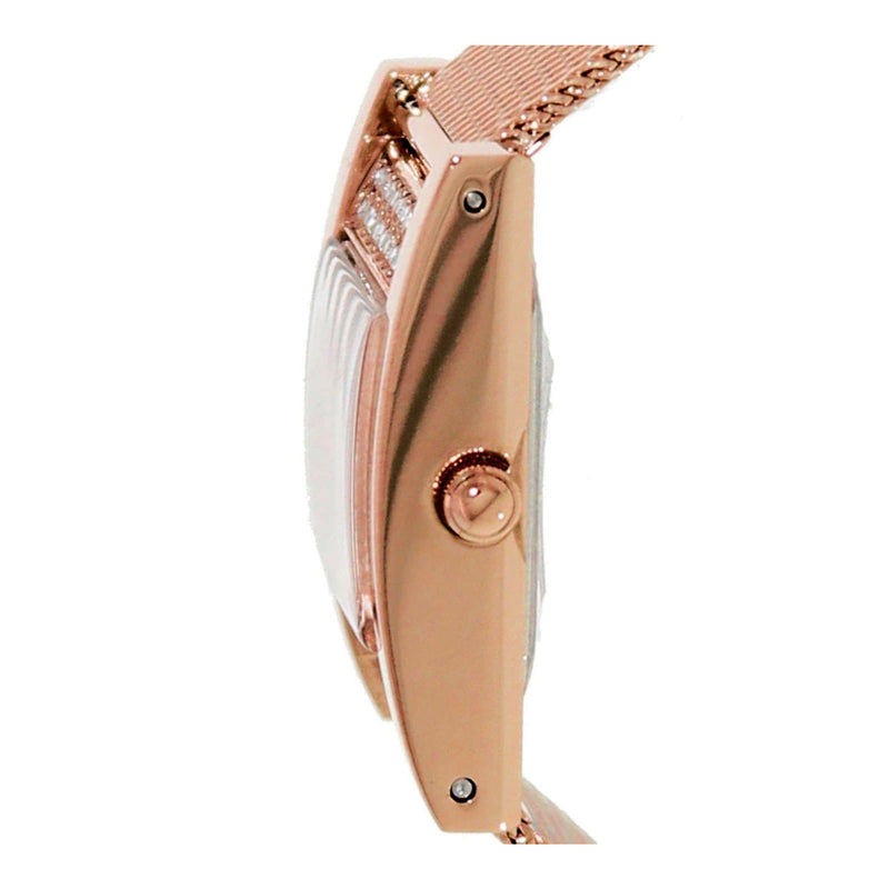 Guess Nouveau Diamonds Rose Gold Dial Rose Gold Mesh Bracelet Watch for Women - W0127L3 Buy Now By Guess