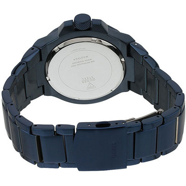 Guess Rigor Multifunction Black Dial Blue Steel Strap Watch for Men - W0218G4 Buy Now By Guess
