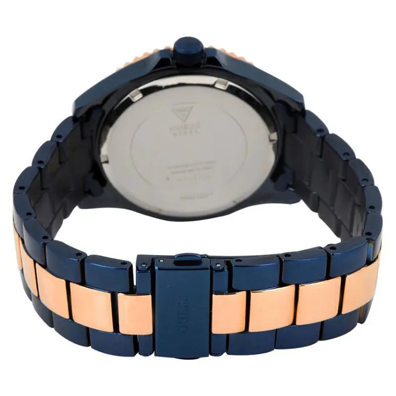 Guess BFF Multifunction Blue Dial Two Tone Steel Strap Watch for Women - W0231L6 Buy Now By Guess
