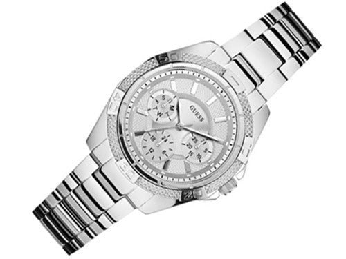 Guess Mini Phantom Silver Dial Silver Steel Strap Watch for Women - W0235L1 Buy Now By Guess