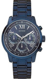 Guess Chronograph Multifunction Blue Dial Blue Steel Strap Watch For Women - W0330L6 Buy Now By Guess