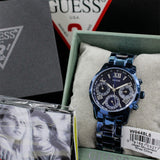 Guess F14 Chronograph Analog Blue Dial Blue Steel Strap Watch For Women - W0448L5 Buy Now By Guess