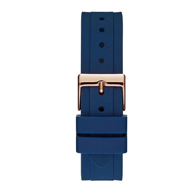 Guess Analog Quartz Blue Dial Blue Rubber Strap Watch For Women - W0562L3 Buy Now By Guess