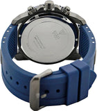 Guess Velocity Blue Dial Blue Rubber Strap Watch for Men - W0599G2 Buy Now By Guess