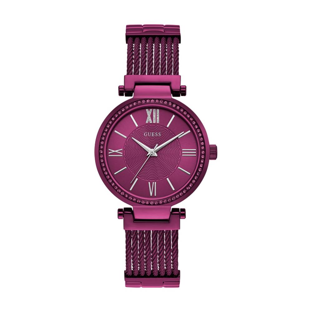 Guess Soho Pink Dial Pink Mesh Bracelet Watch For Women - W0638L6 Buy Now By Guess