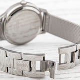 Guess Chelsea Crystals Black Dial Silver Mesh Bracelet Watch For Women - W0647L5 Buy Now By Guess