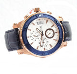 Guess Pinnacle Chronograph White Dial Blue Leather Strap Watch For Men - W0673G6 Buy Now By Guess