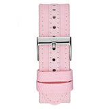 Guess Limelight Quartz Diamonds Pink Dial Pink Denim Strap Watch For Women - W0775l15 Buy Now By Guess
