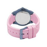 Guess Limelight Blue Dial Pink Rubber Strap Watch For Women - W0775L5 Buy Now By Guess